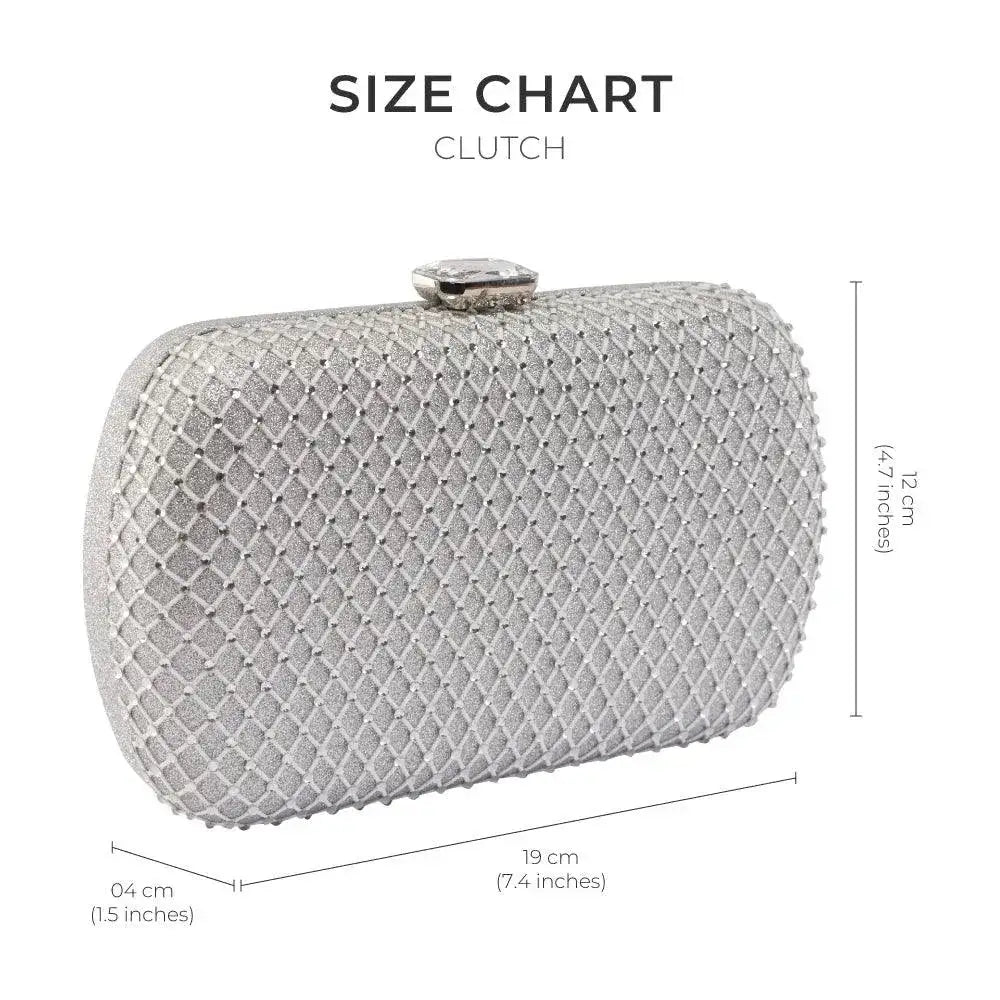 Texas Stylish Silver Clutch - Lino Perros