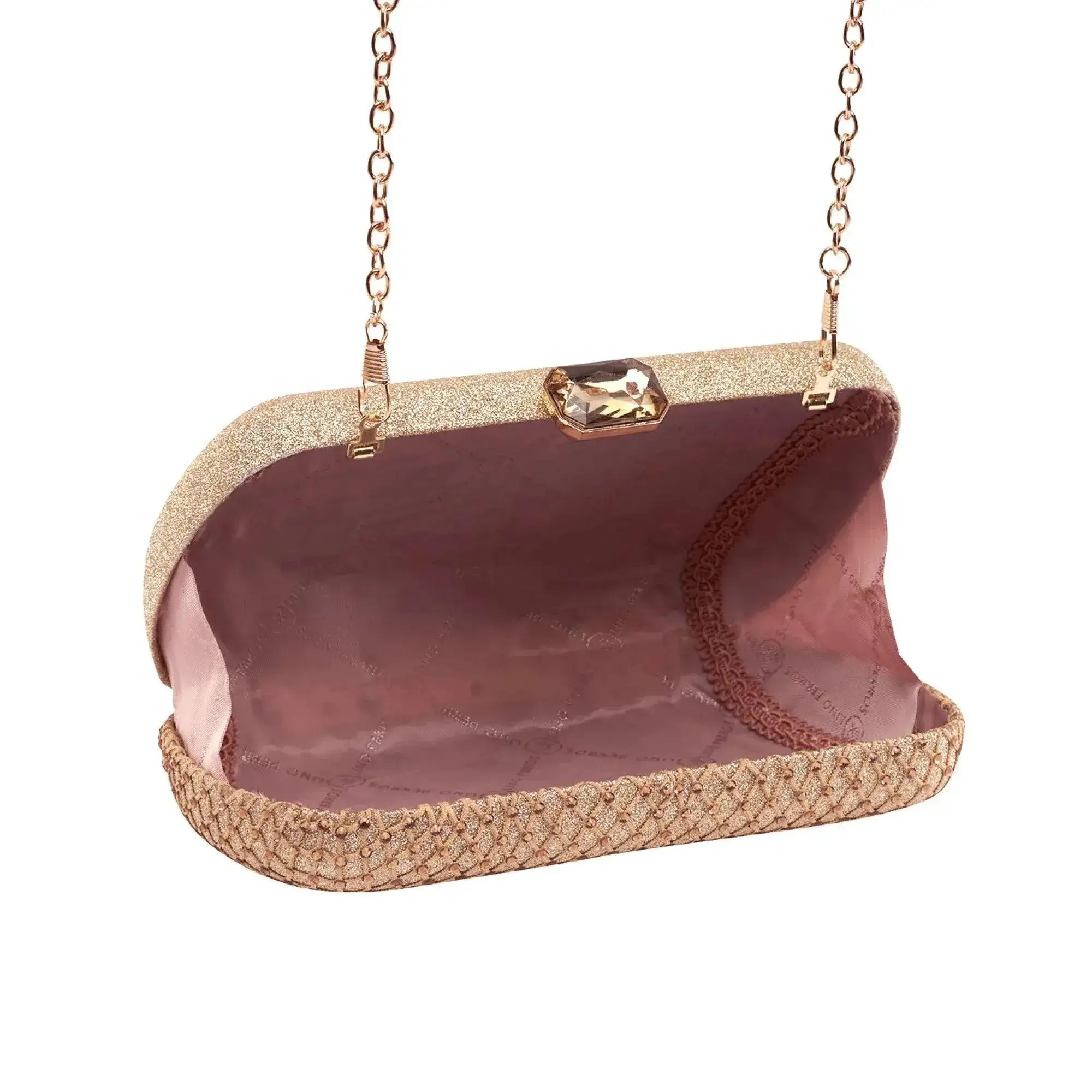 Texas Stylish Champagne Clutch - Lino Perros