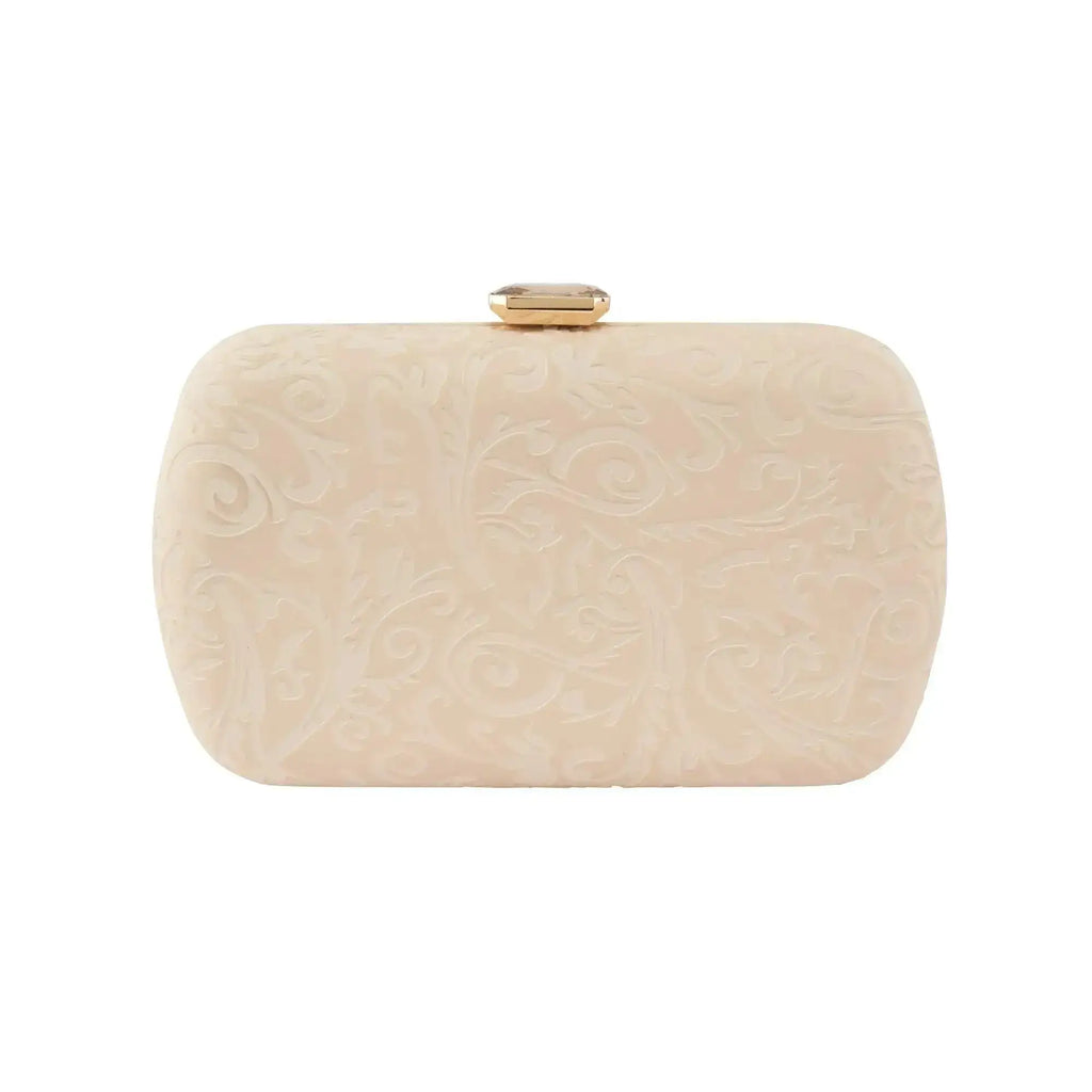 Texas Stylish Off White Clutch - Lino Perros