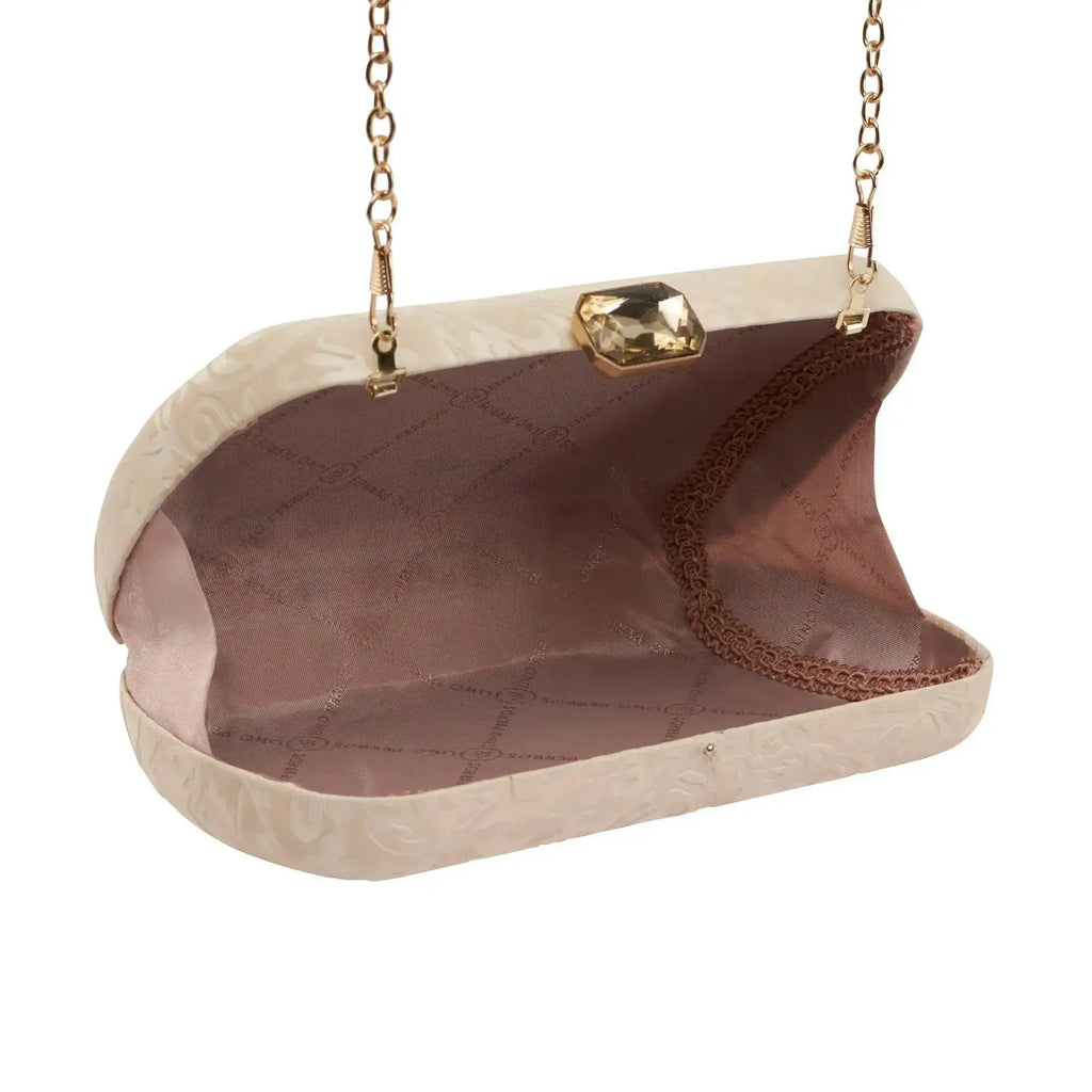 Texas Stylish Off White Clutch - Lino Perros