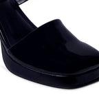 Tiffany Boss Lady Square Toe Black Pumps - Lino Perros