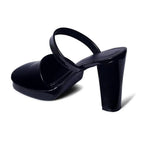 Tiffany Boss Lady Square Toe Black Pumps - Lino Perros