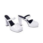 Tiffany Boss Lady Square Toe Pumps - Lino Perros