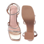 Tiffany High Fashion Platform Rose Gold Sandals - Lino Perros