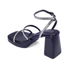 Tiffany High Fashion Platform Black Sandals - Lino Perros