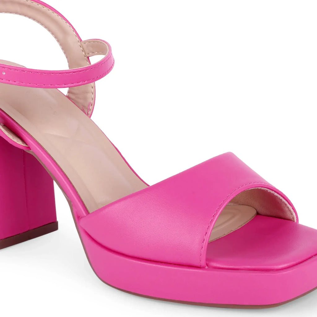 Tiffany Block Fuchsia Heels - Lino Perros