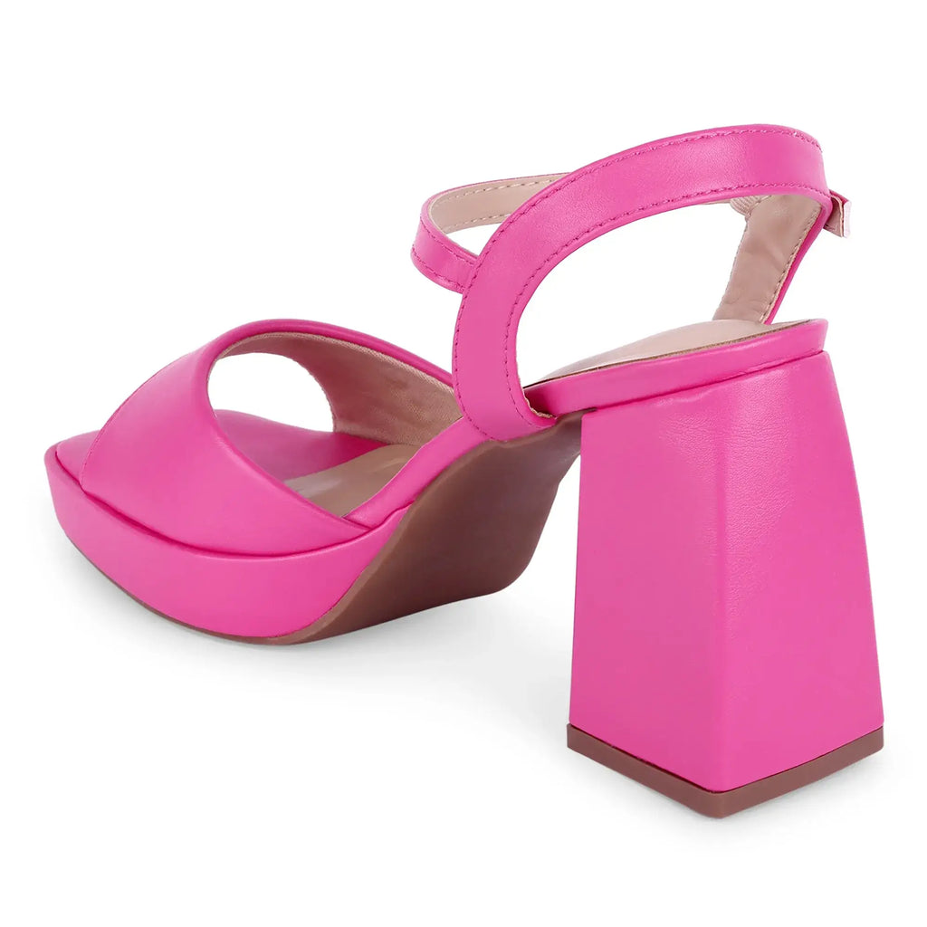 Tiffany Block Fuchsia Heels - Lino Perros