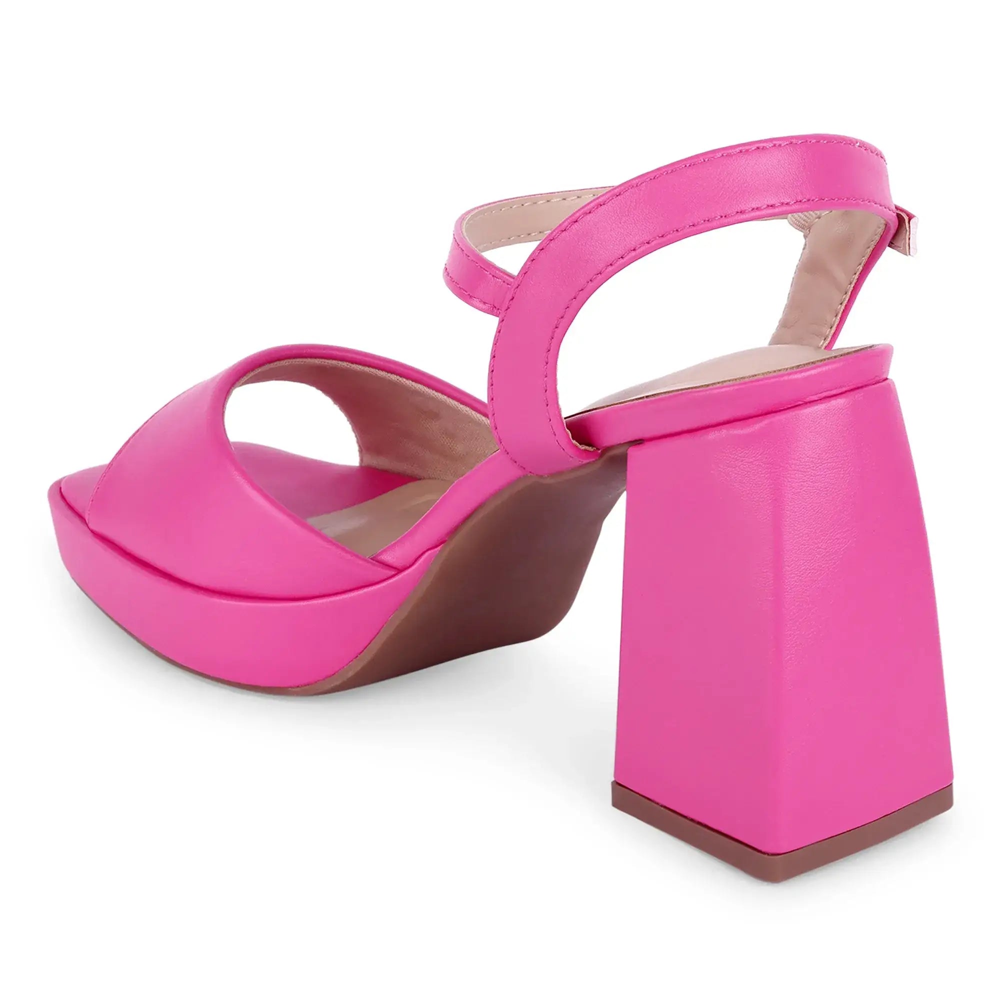 Tiffany Block Fuchsia Heels - Lino Perros