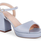 Tiffany Block Soft Blue Heels - Lino Perros