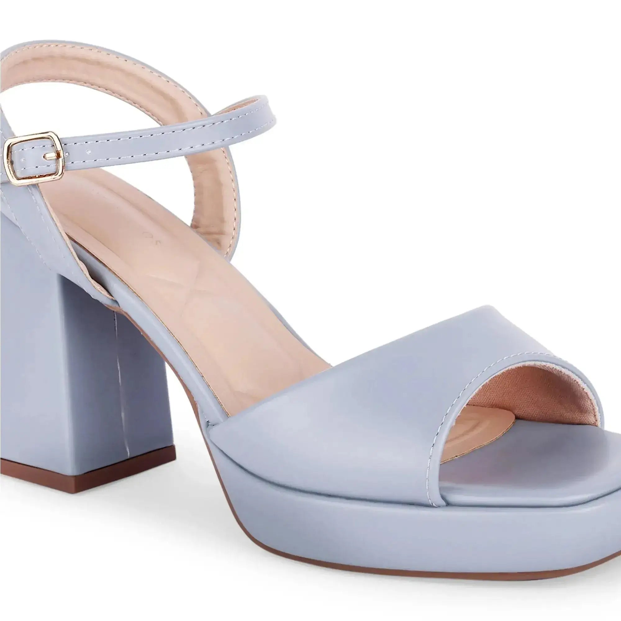 Tiffany Block Soft Blue Heels - Lino Perros