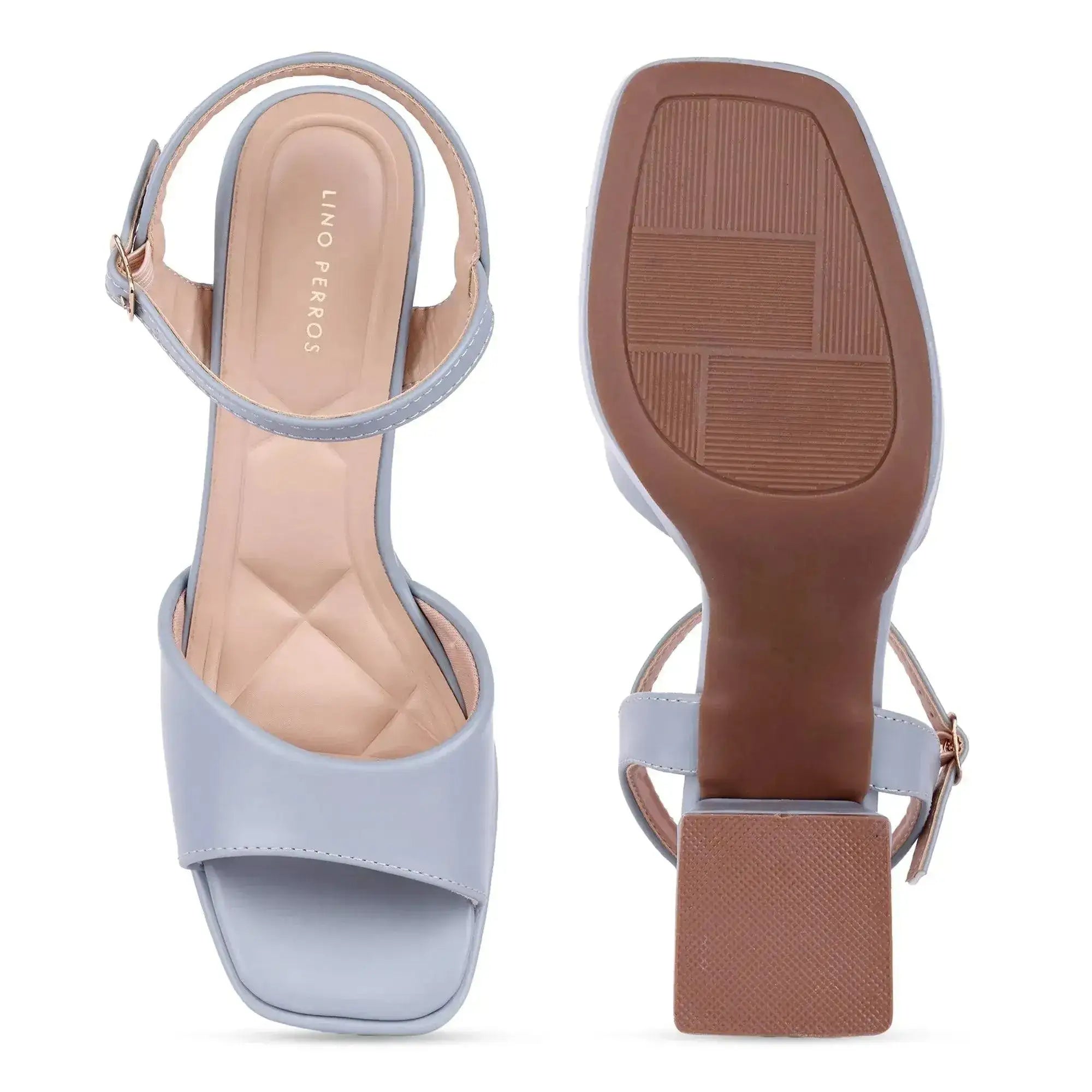 Tiffany Block Soft Blue Heels - Lino Perros