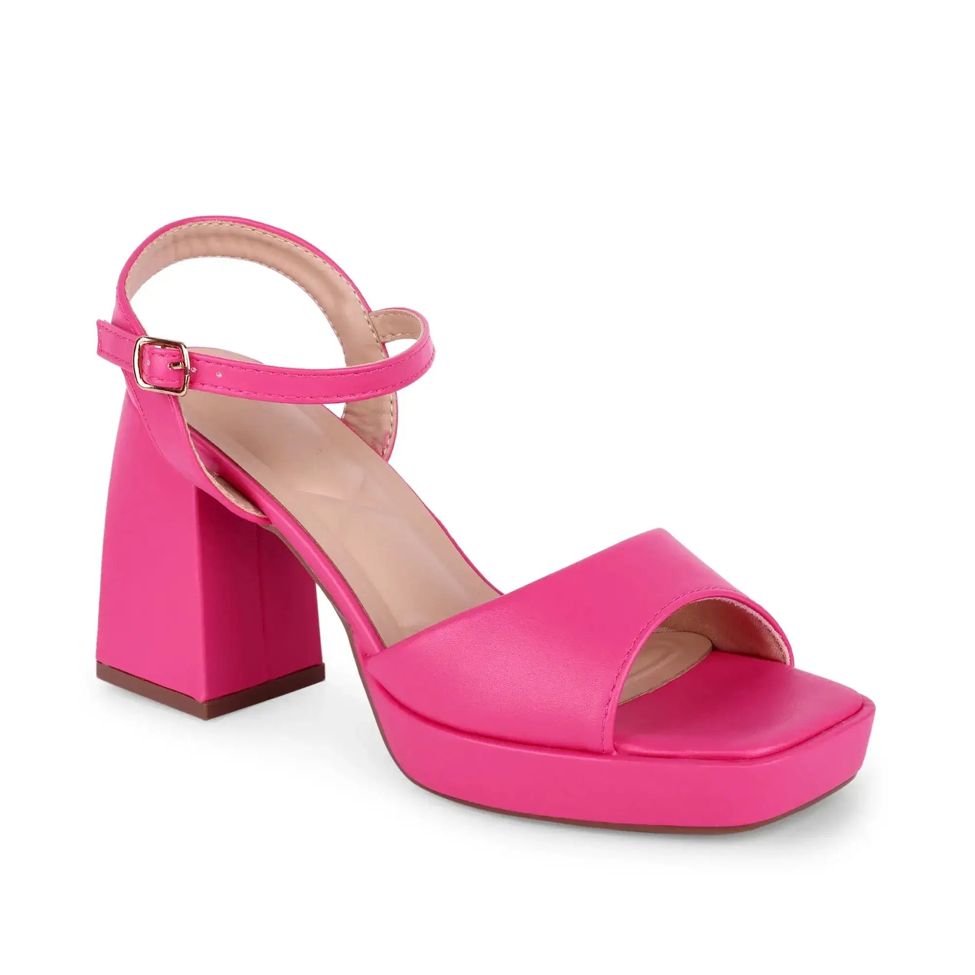 Tiffany Block Fuchsia Heels - Lino Perros