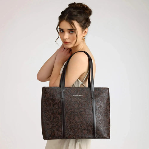 Valley Afternoon Brown Tote Bag - Lino Perros