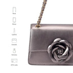Valley Full Bloom Gun Metal Sling Bag - Lino Perros