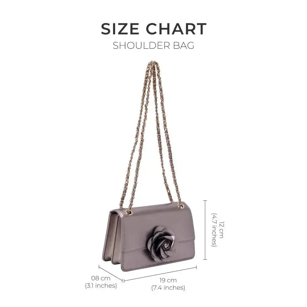Valley Full Bloom Gun Metal Sling Bag - Lino Perros