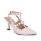 Victoria Cage White Stilettos - Lino Perros