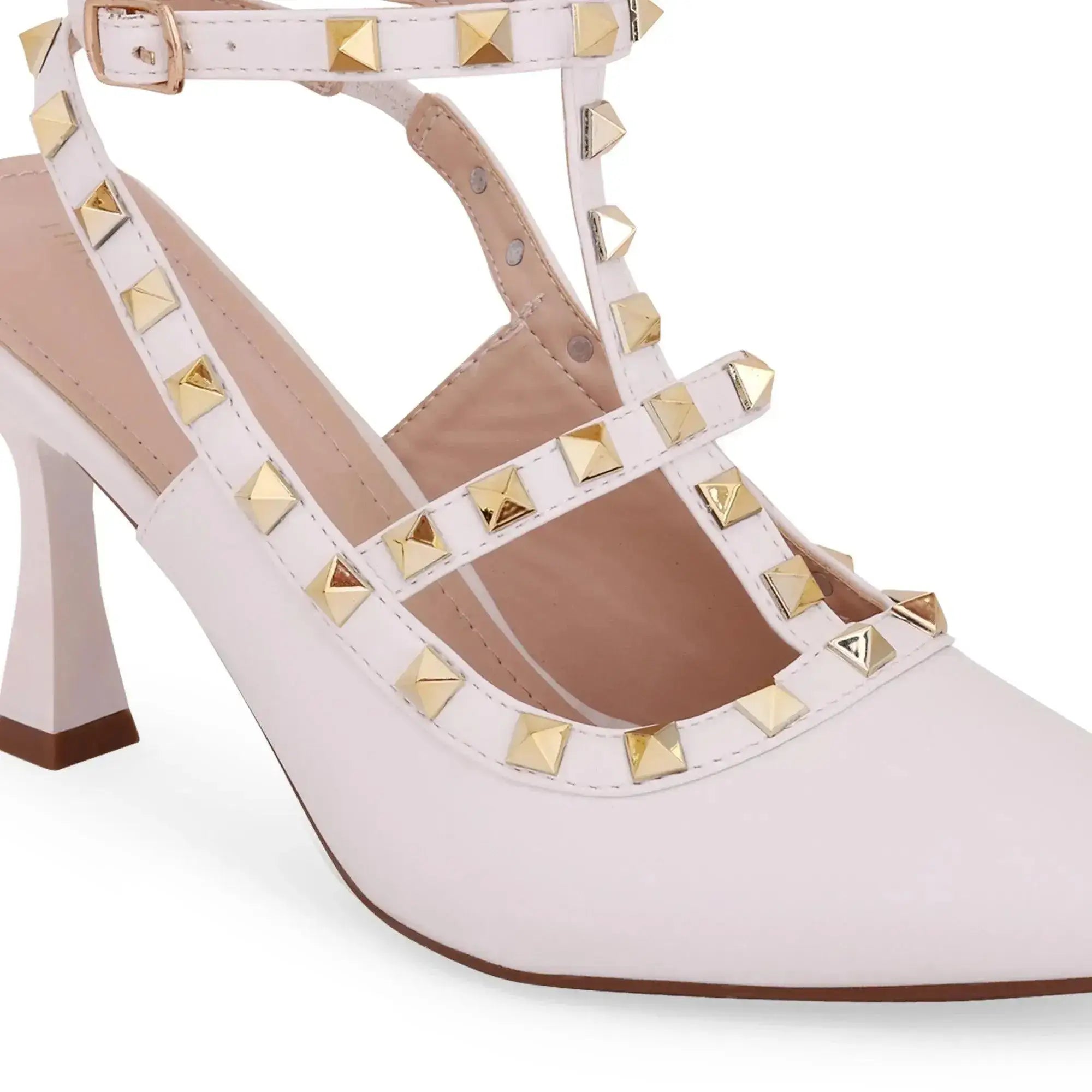 Victoria Cage White Stilettos - Lino Perros