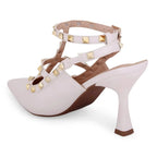 Victoria Cage White Stilettos - Lino Perros