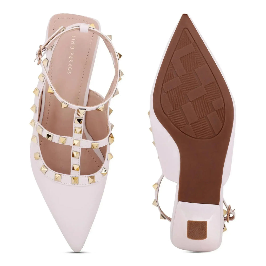 Victoria Cage White Stilettos - Lino Perros