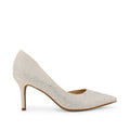 Victoria Diamond Studded Slim Golden Pumps - Lino Perros