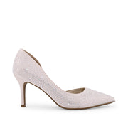 Victoria Diamond Studded Slim Pink Pumps