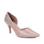 Victoria Diamond Studded Dark Pink Slim Pumps - Lino Perros