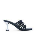 Victoria Flaunt Multi Strap Black Sandles - Lino Perros