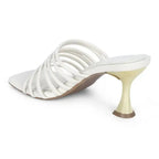 Victoria Flaunt Multi Strap Off White Sandles - Lino Perros