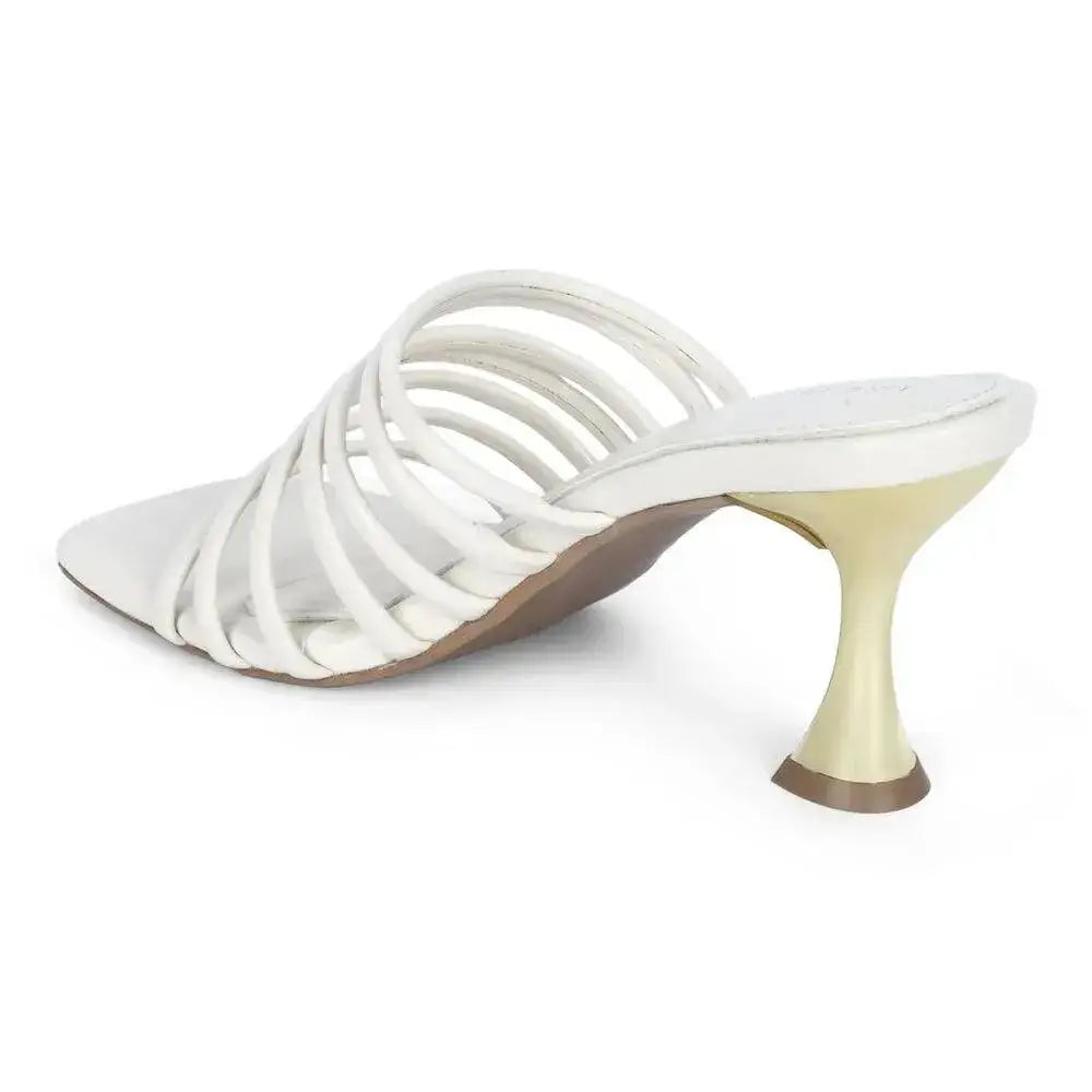 Victoria Flaunt Multi Strap Off White Sandles - Lino Perros