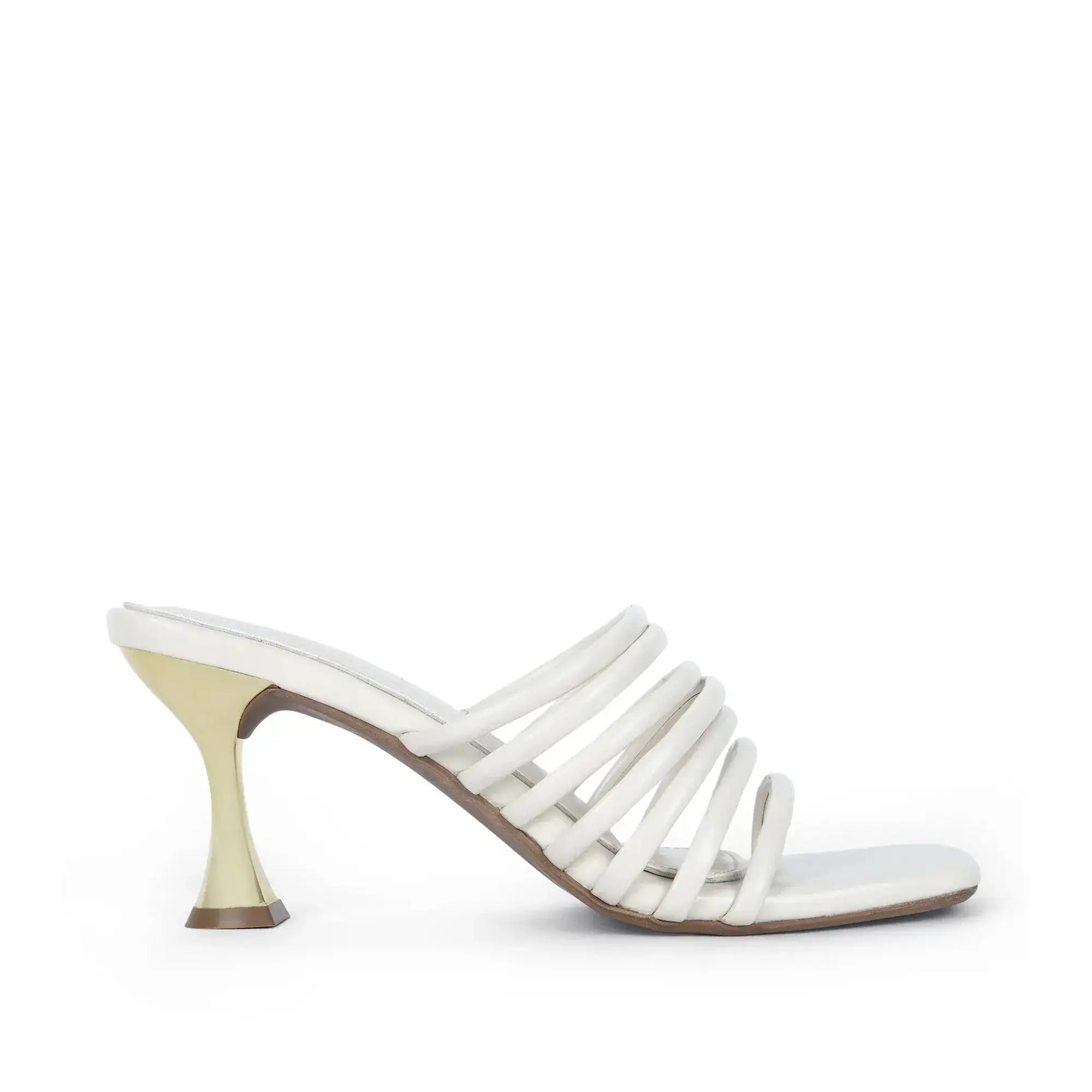 Victoria Flaunt Multi Strap Off White Sandles - Lino Perros