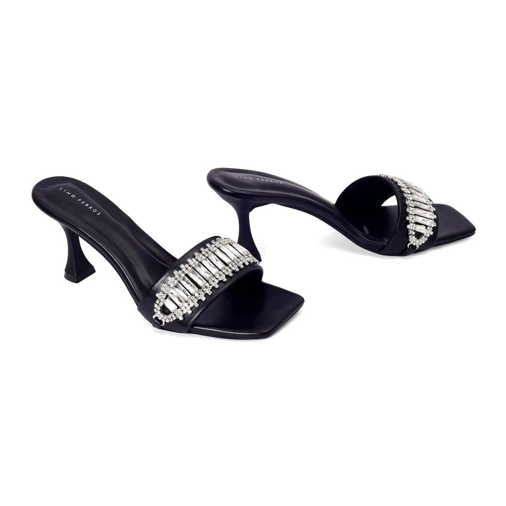 Victoria Fortune Stilettos Black Heels - Lino Perros
