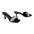 Victoria Fortune Stilettos Black Heels - Lino Perros