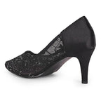 Victoria Lacy Black Party Pumps - Lino Perros