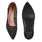 Victoria Lacy Black Party Pumps - Lino Perros