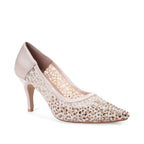Victoria Lacy Light Gold Party Pumps - Lino Perros