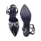 Victoria Leisure Stilettos Black Heels - Lino Perros