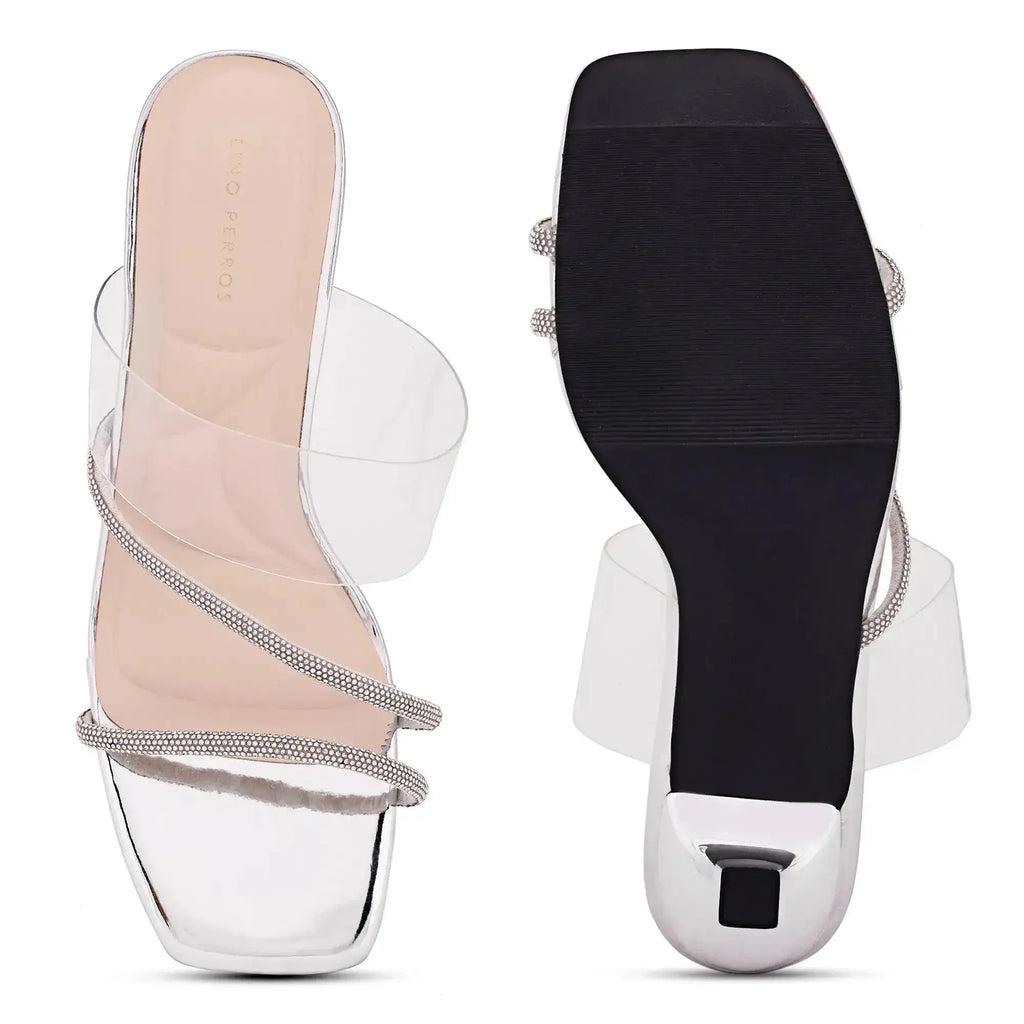 Victoria Multi Strap Silver Sandals - Lino Perros