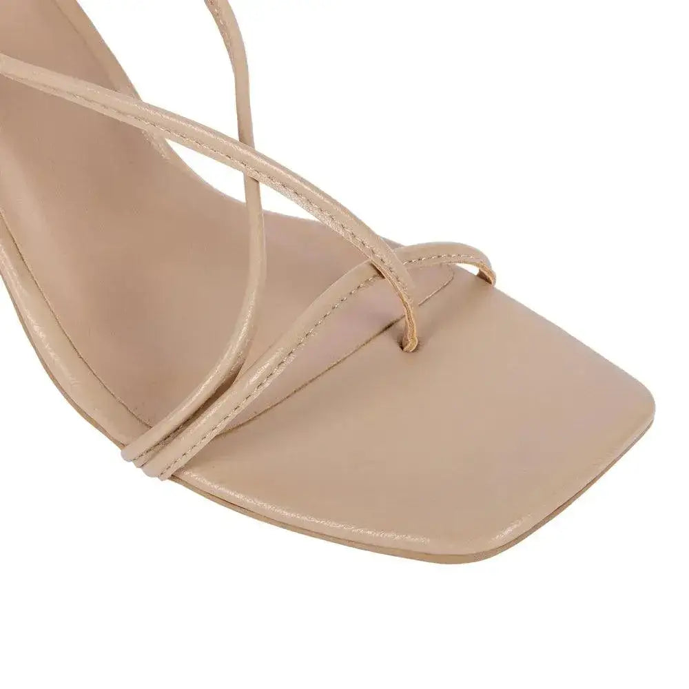 Victoria Striking Soft Beige Stilettos - Lino Perros