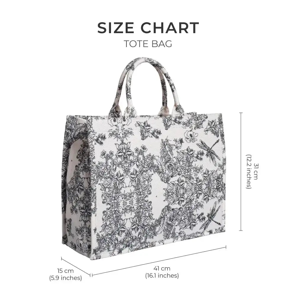 Voyage Book Black Tote Bag - Lino Perros