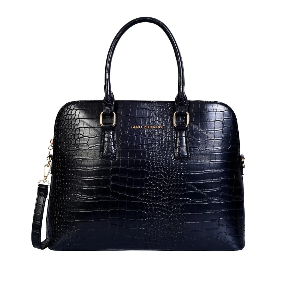 Voyage Confidence Black Satchel Bag - Lino Perros