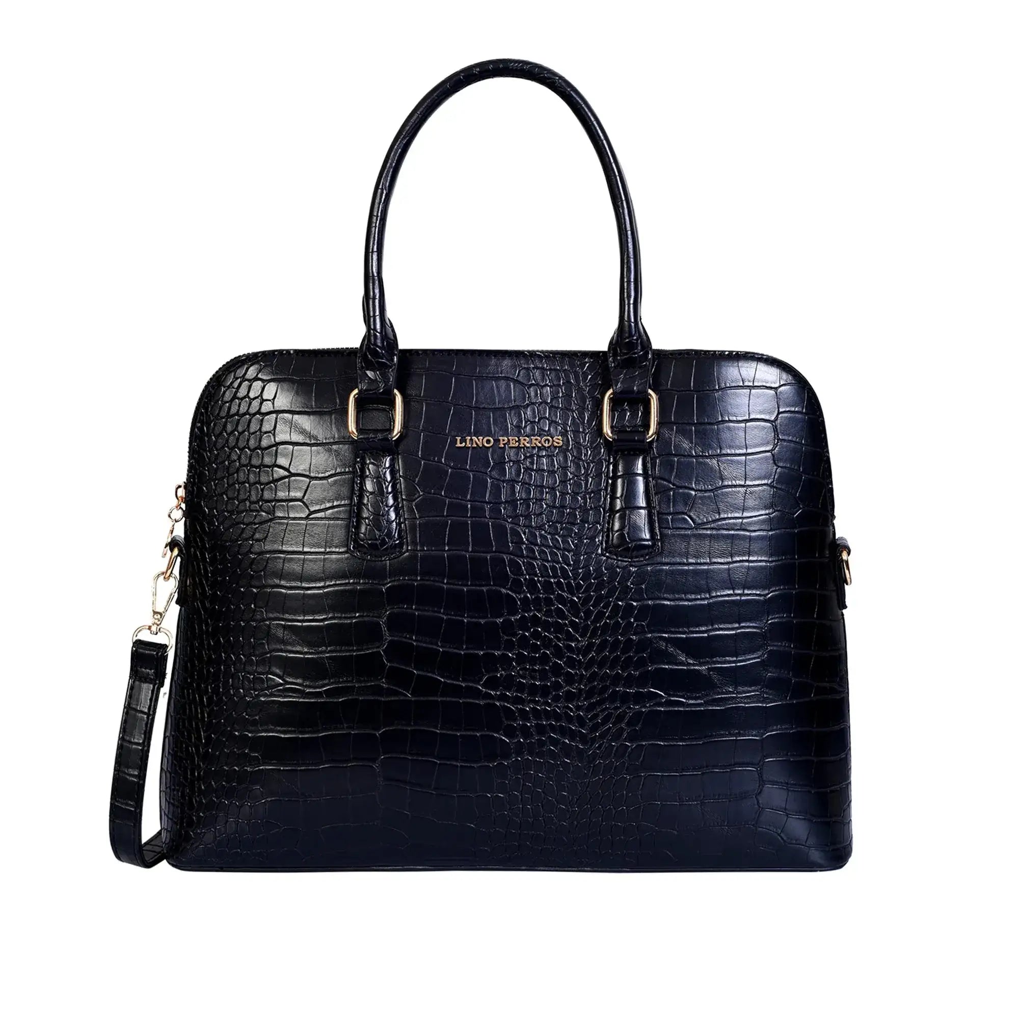 Voyage Confidence Black Satchel Bag - Lino Perros