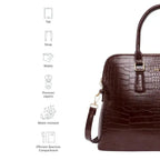 Voyage Confidence Brown Satchel Bag - Lino Perros