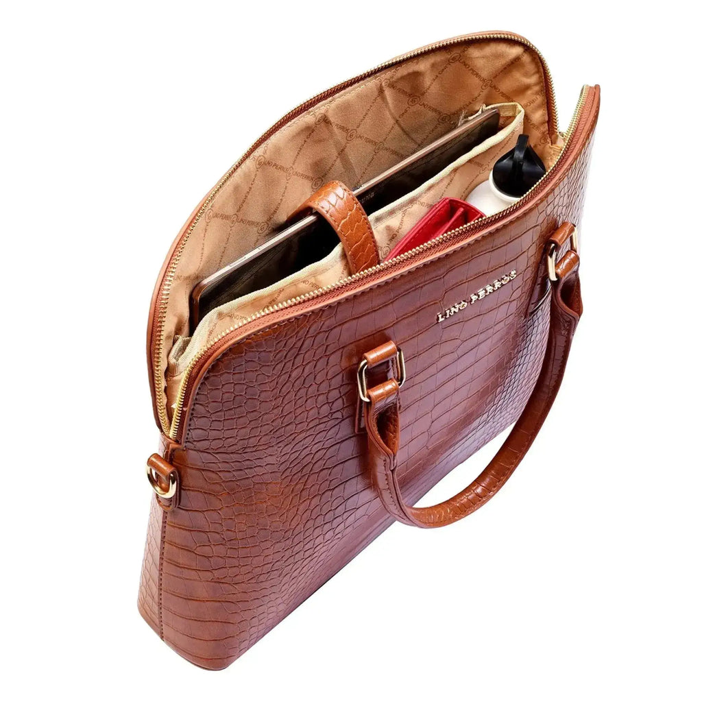 Voyage Confidence Brown Satchel Bag - Lino Perros