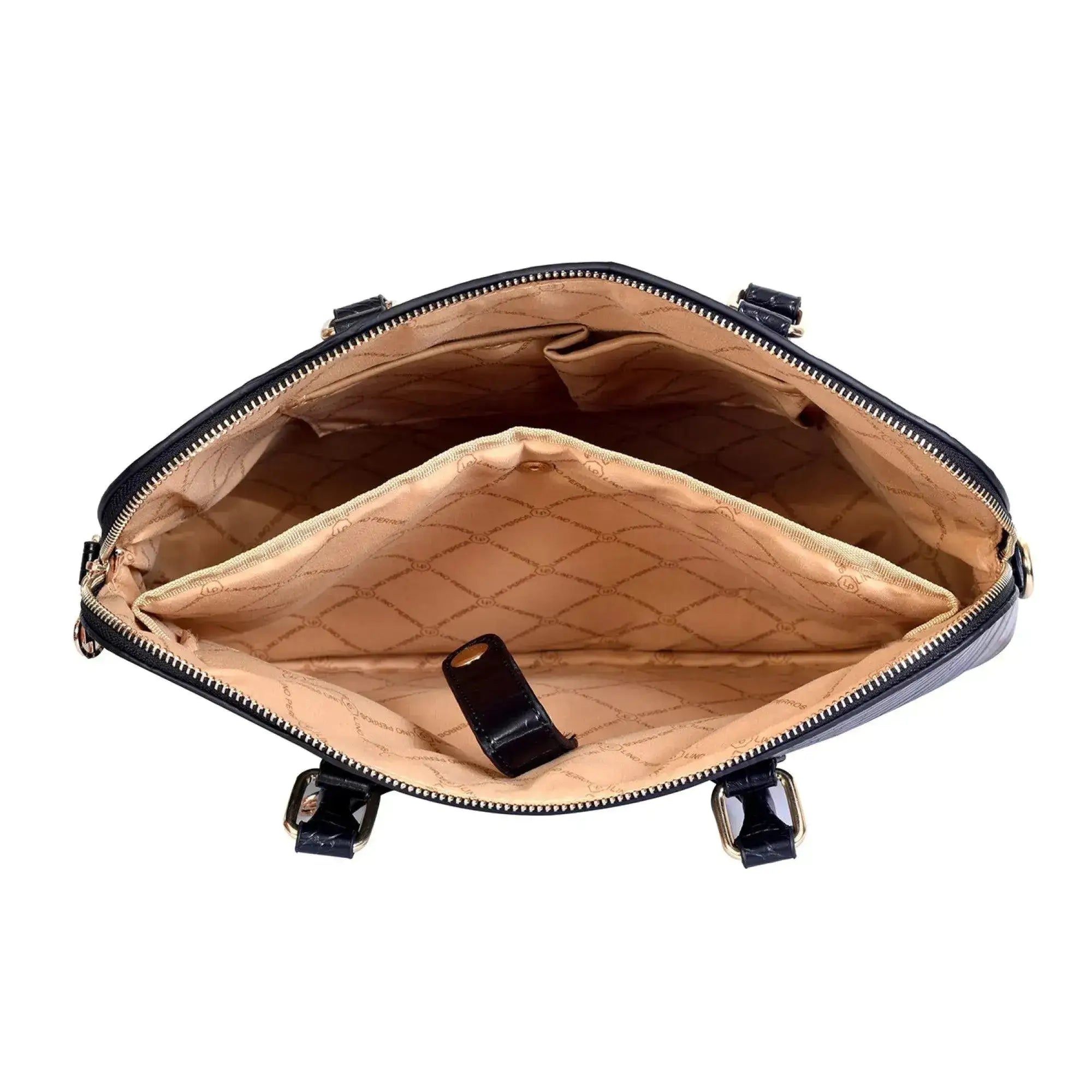 Voyage Confidence Black Satchel Bag - Lino Perros