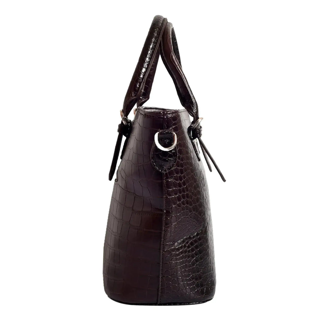 Voyage Dual Textured Brown Satchel Bag - Lino Perros