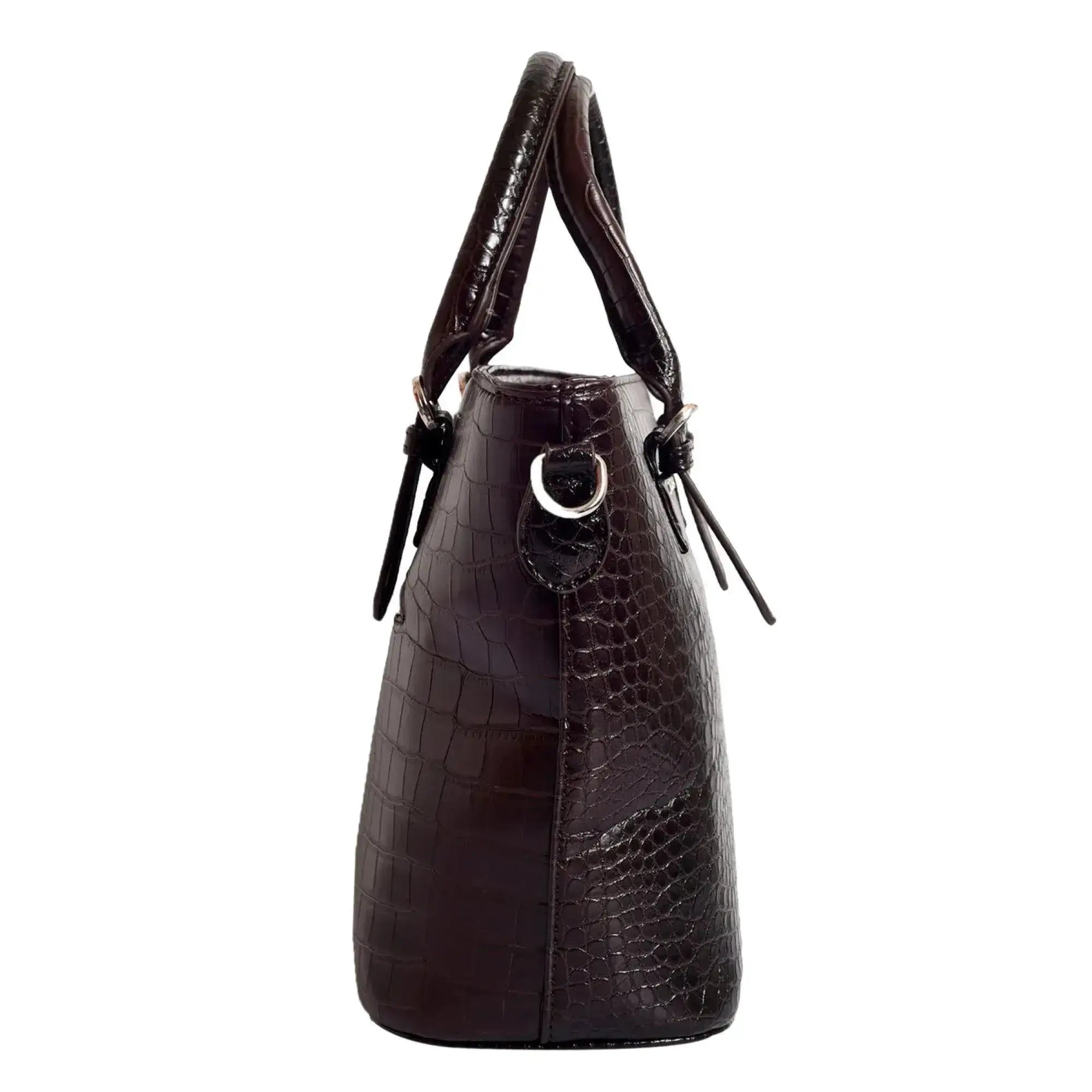 Voyage Dual Textured Brown Satchel Bag - Lino Perros
