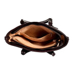 Voyage Dual Textured Brown Satchel Bag - Lino Perros