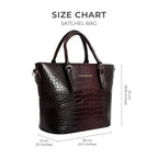 Voyage Dual Textured Brown Satchel Bag - Lino Perros