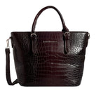 Voyage Dual Textured Brown Satchel Bag - Lino Perros