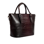 Voyage Dual Textured Brown Satchel Bag - Lino Perros